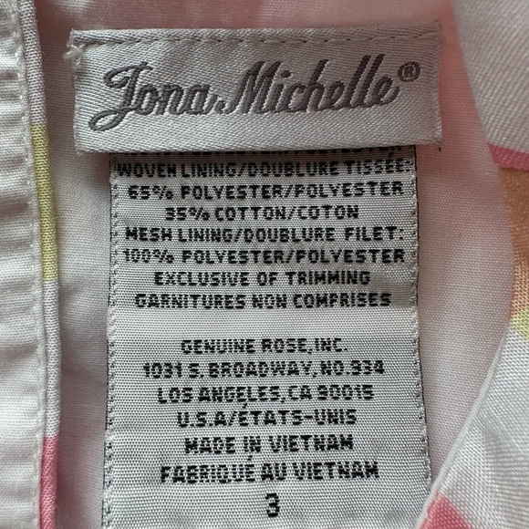 Jona Michelle 3T Girls Sleeveless Party Dress - Picture 5 of 6